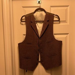 Wool plaid Vest